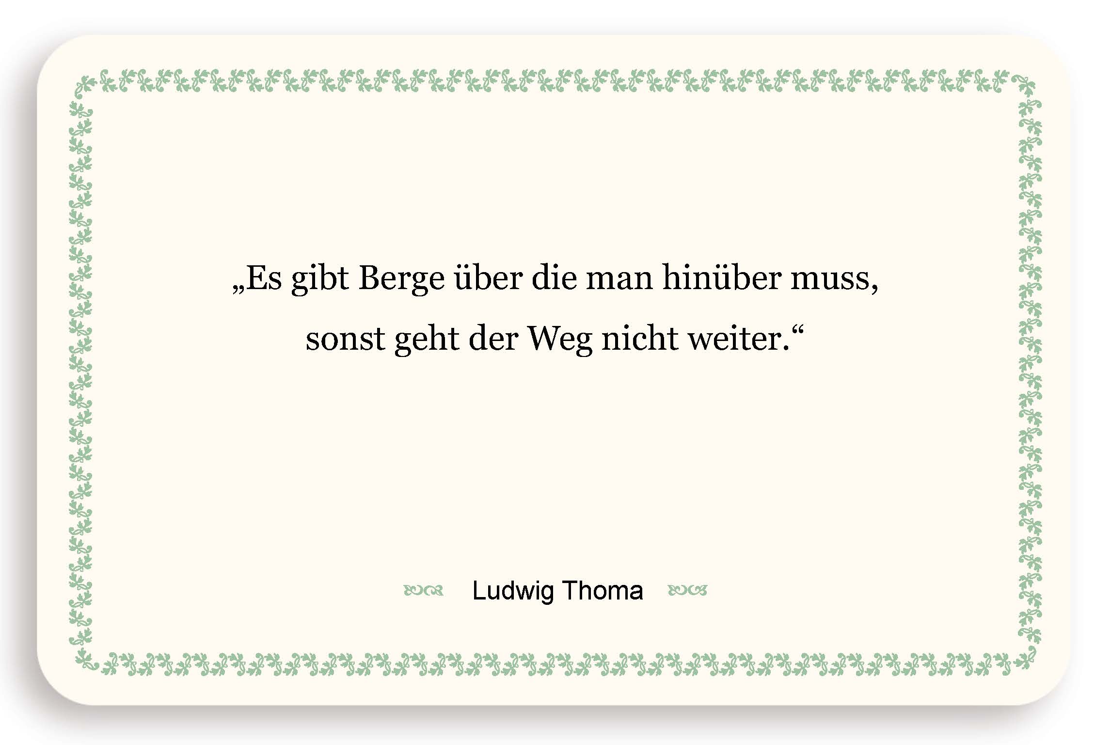 Zitatkarte - Der Weg